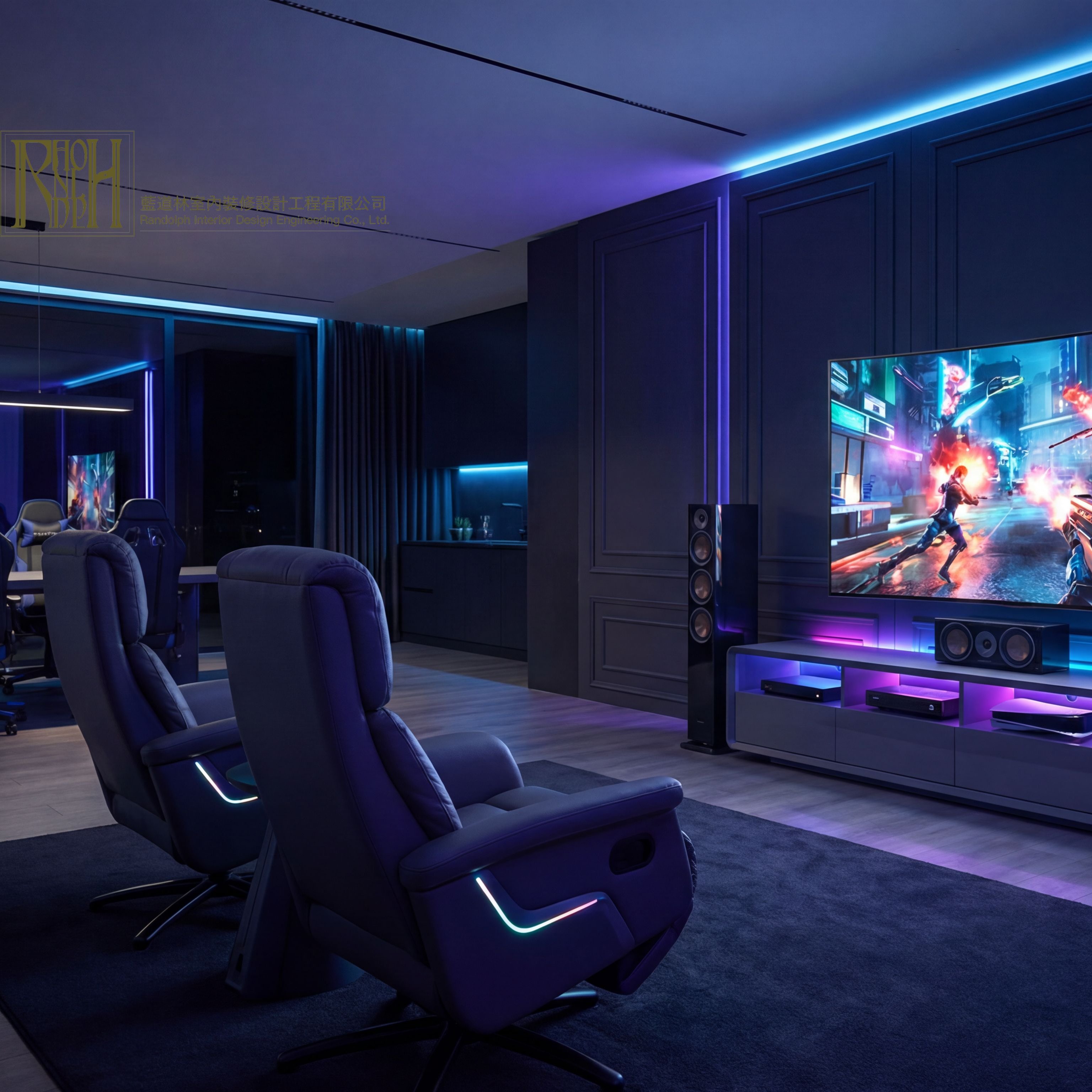 光域電艙｜沉浸式玩家生活的科技住宅提案